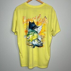 XL Rugged Earth T-shirt, Fishing